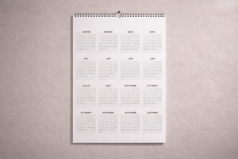 Le Calendrier Des Jours Où Il Ne Se Passe Rien